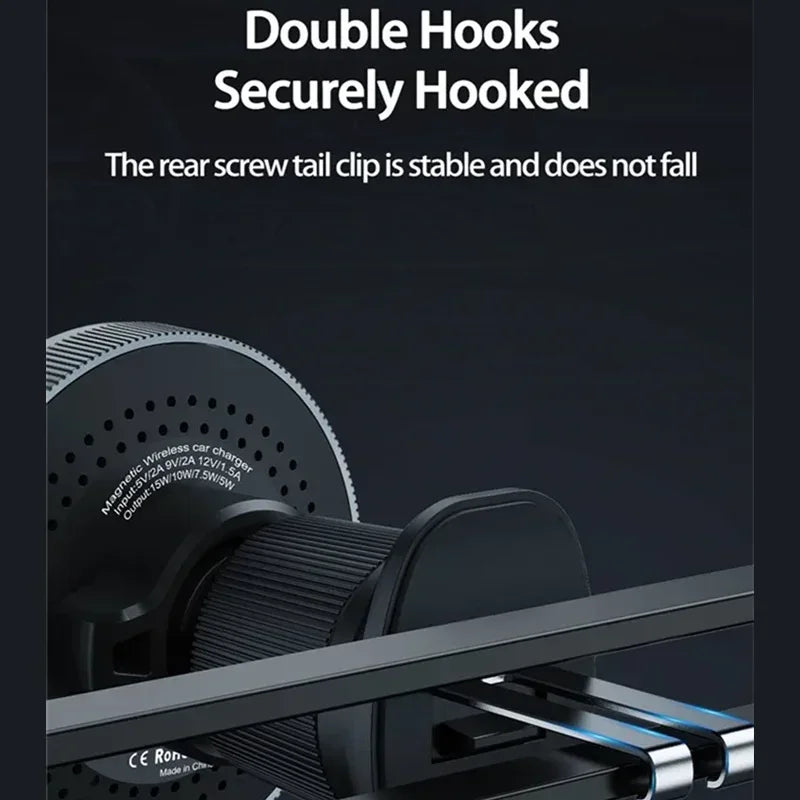 Magnetic Car Wireless Charger Stand Bracket Magnet Car Phone Holder Mount Fast Charging Station for iPhone15 14 13 12 11 Pro Max