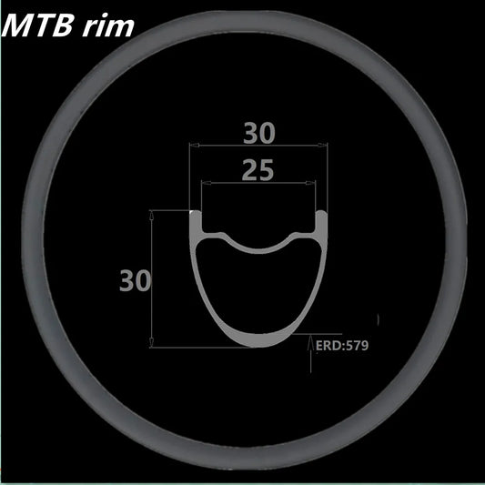 MTB Rim 30 36 Asymmetric Bicycle Wheel Rim UD Matte 28 32Holes MTB Carbon Rim 29er 30mm Depth 30 36mm Width Mtb Rim